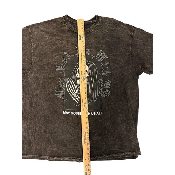 Thirty singles Washed Black Graphic T-Shirt XL "May God Be With Us All"  Cotton - Picture 4 of 7
